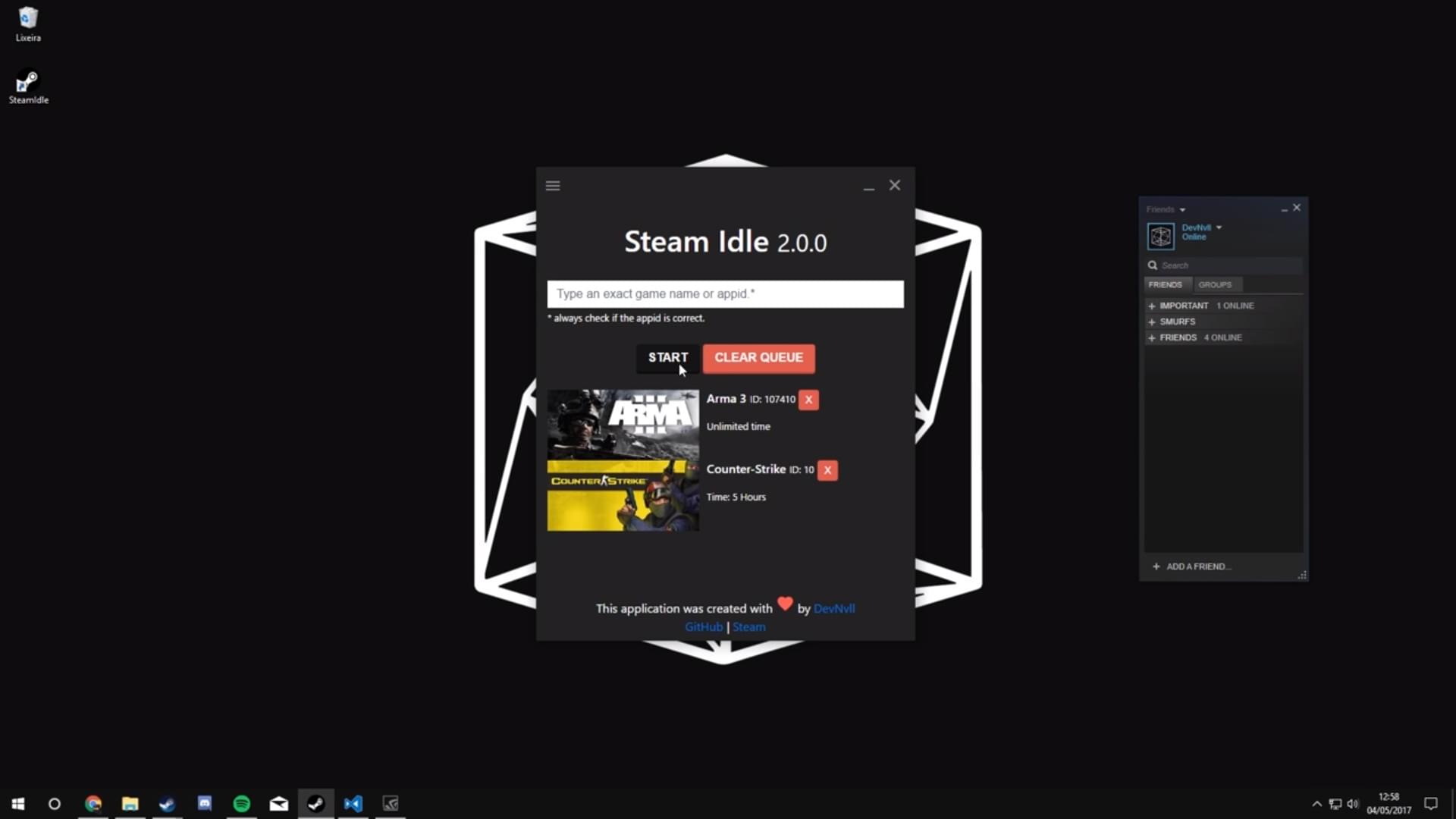 Imagem do projeto Steam-Idle